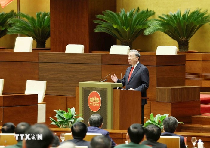 Phát biểu của Tổng Bí thư Tô Lâm tại Hội nghị toàn quốc quán triệt Nghị quyết 79, Nghị quyết 80 - Ảnh 2.