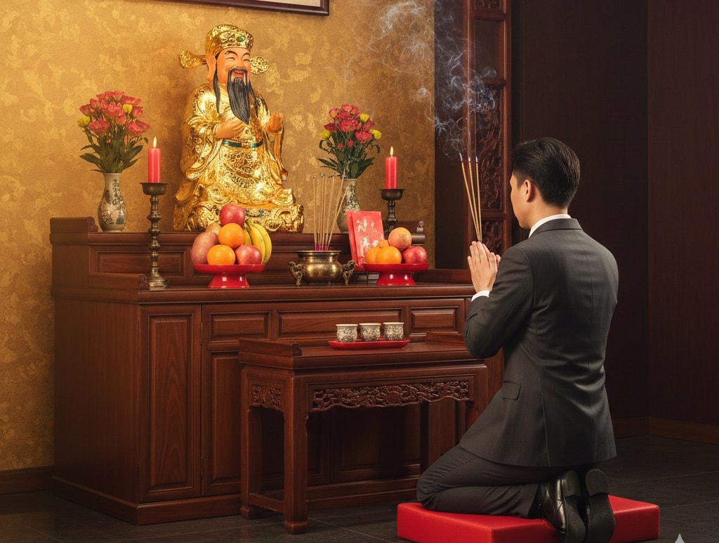 Văn khấn ngày vía Thần Tài 2026 đầy đủ, chi tiết rước tài lộc- Ảnh 1.