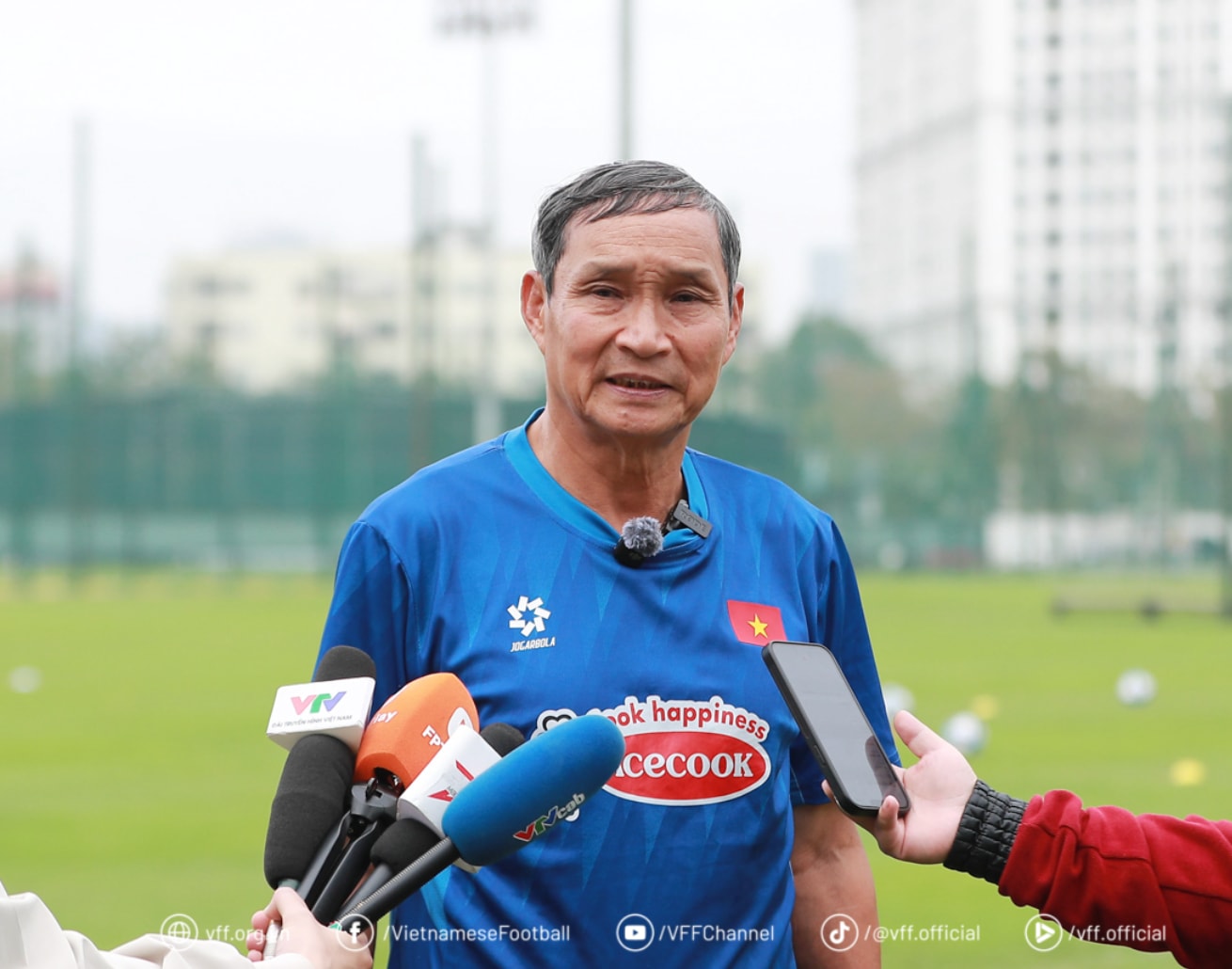 HLV Mai Đức Chung cho biết đến thời điểm hiện tại, ban huấn luyện đã hoàn thành toàn bộ giáo án đề ra. (Nguồn: VFF)