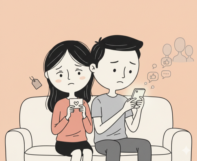 13 năm chồng không chia sẻ về tôi trên mạng xã hội