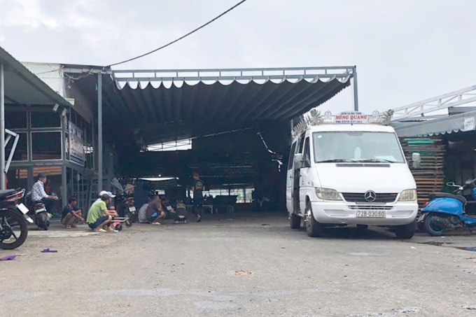 Khu vực xảy ra vụ nổ. Ảnh: Minh Bằng