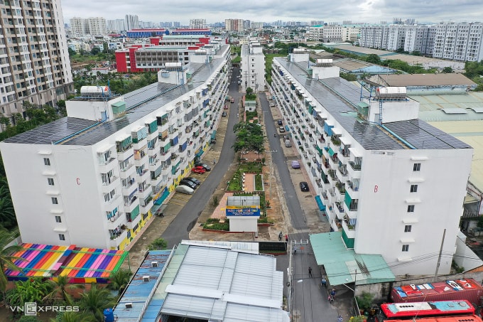 Một khu nhà ở xã hội tại khu vực Bình Tân, TP HCM. Ảnh: Quỳnh Trần