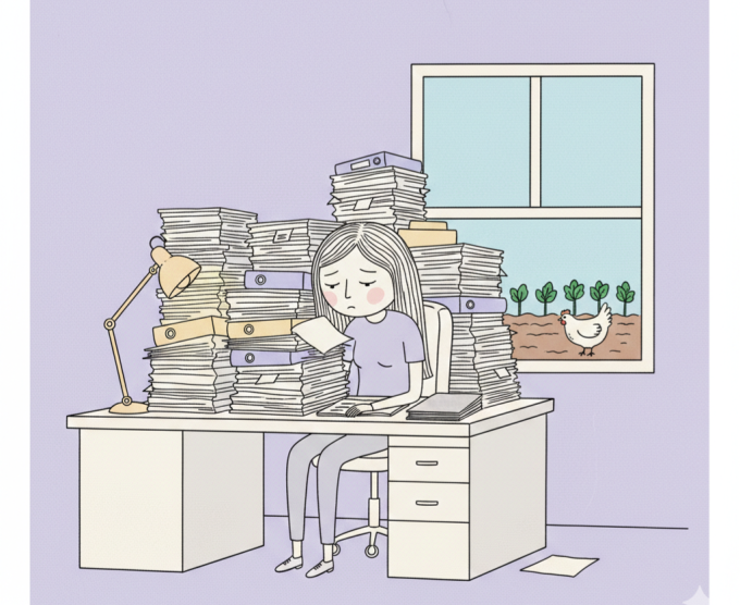 Có nên nghỉ làm để về quê trồng rau nuôi gà ở tuổi 49