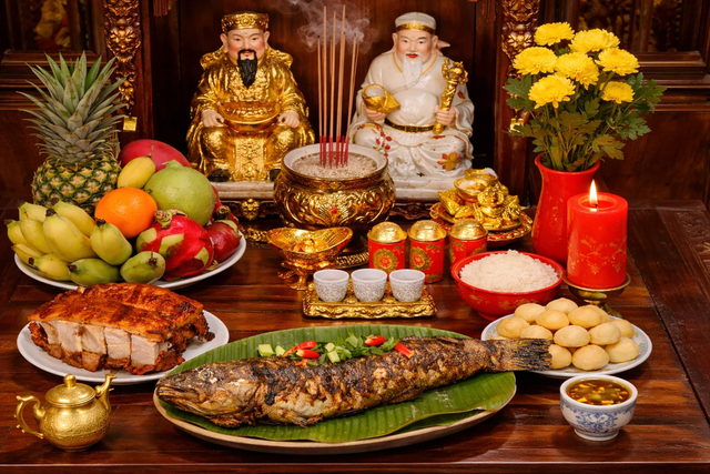 Vì sao cá lóc xuất hiện trên mâm cúng Thần Tài? - Ảnh 1.