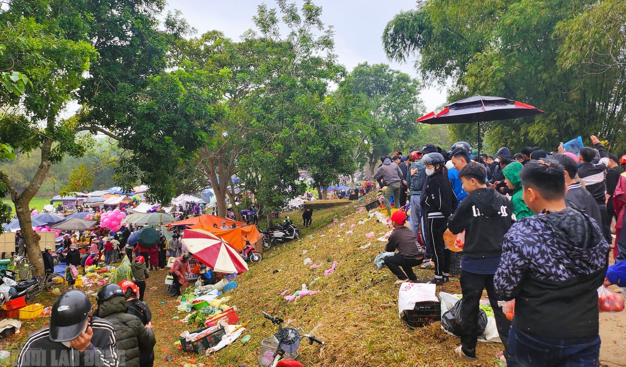 Cứ nhằm ngày 6 Tết, người dân lại kéo nhau đi chợ "choảng nhau" cầu may - Ảnh 2.