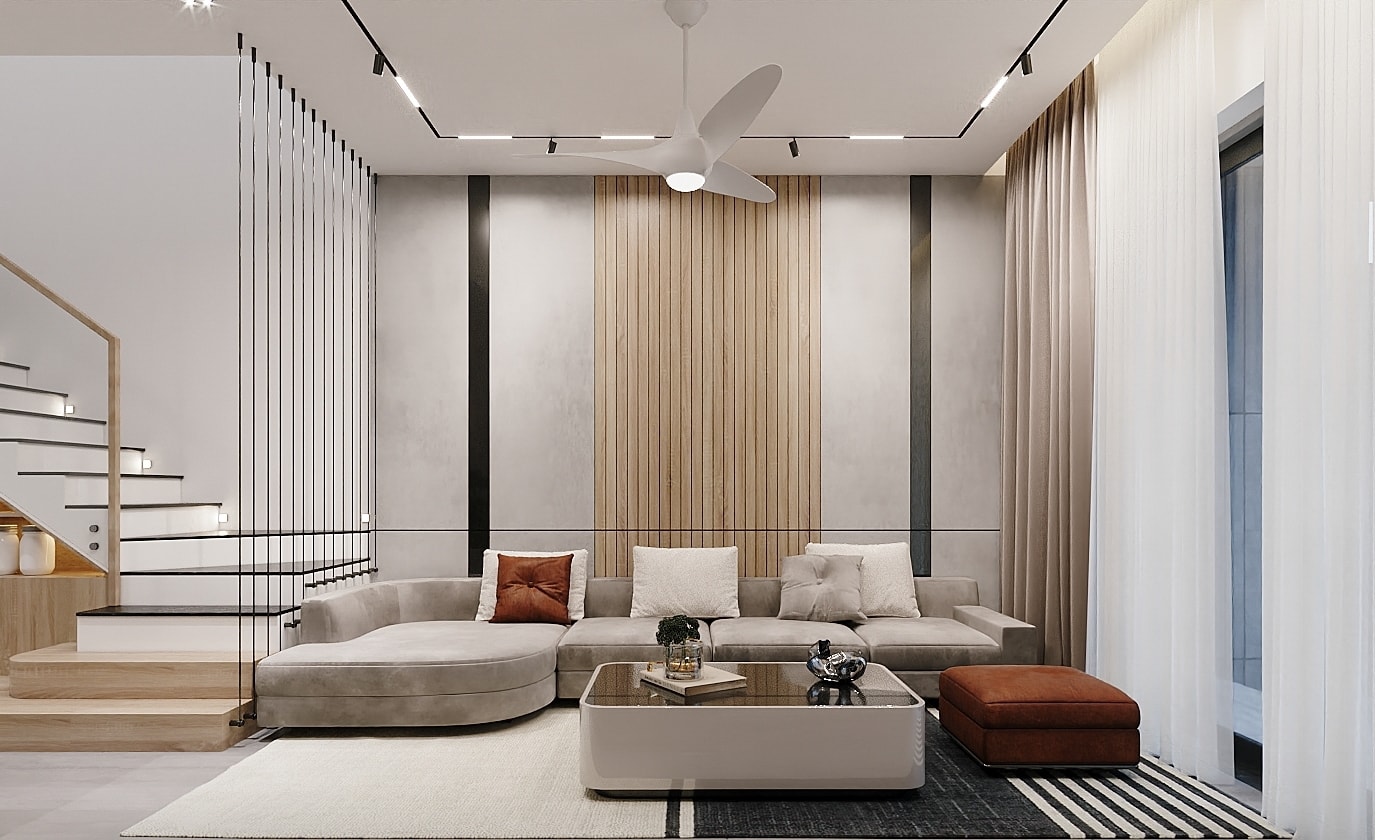 Trần sáng tạo cảm giác cao hơn. (Ảnh: SBS House)