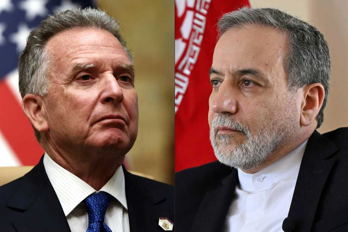 Đặc phái viên Mỹ Steve Witkoff và Ngoại trưởng Iran Abbas Araghchi. (Ảnh: Getty)