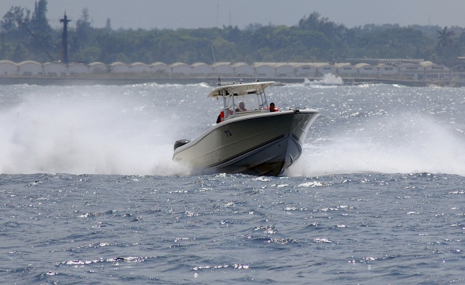 Một xuồng tuần tra của Cuba ở vùng biển phía bắc Havana hồi năm 2008. Ảnh: AFP