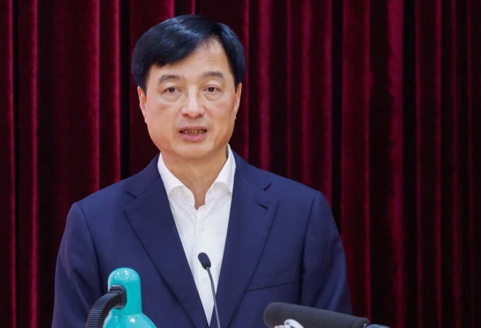 Bí thư Thành ủy Hà Nội Nguyễn Duy Ngọc tại buổi tiếp xúc chiều 27/2. Ảnh: Hoàng Phong