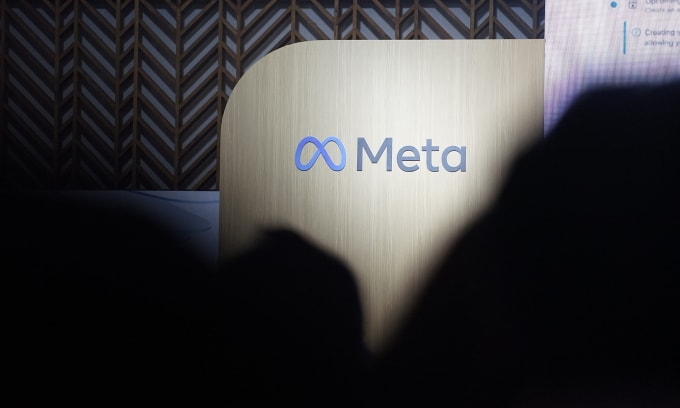 Logo Meta tại một sự kiện ở TP HCM, tháng 8/2025. Ảnh: Bảo Lâm