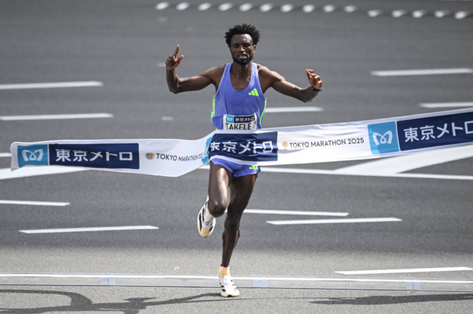 Tadese Takele về nhất Tokyo Marathon 2025. Ảnh: Reuters