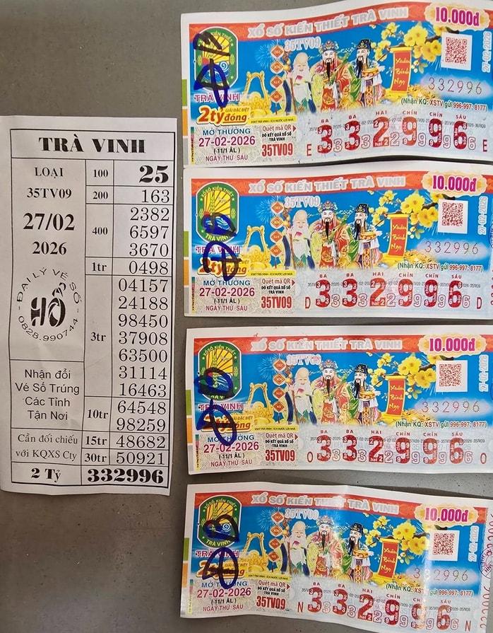 Xổ số miền Nam 2026: Đại lý vé số Hổ liên tục trúng giải độc đắc - Ảnh 1.