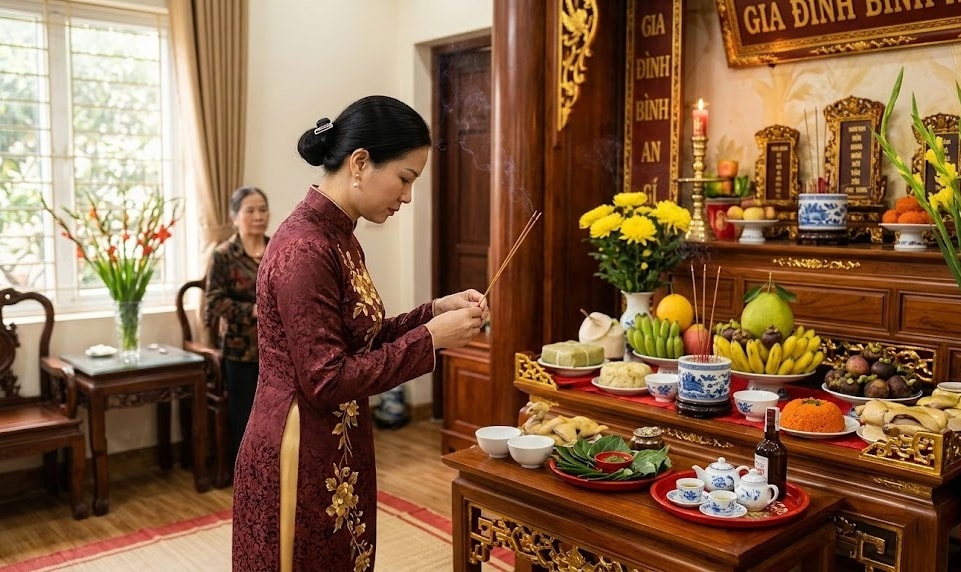 Bài văn khấn Rằm tháng Giêng năm 2026 giúp gia chủ rước tài lộc- Ảnh 1.