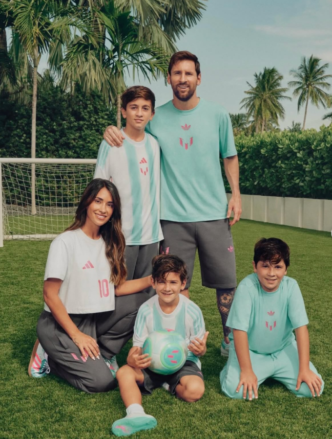 Messi cùng vợ con đang sinh sống tại Miami, Mỹ. Ảnh: MFC