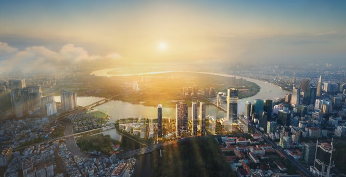 Khu đất Ba Son, phường Sài Gòn, TP HCM nổi bật với vị trí trung tâm, ven sông và hệ thống hạ tầng đa phương thức. Ảnh: Masterise Homes