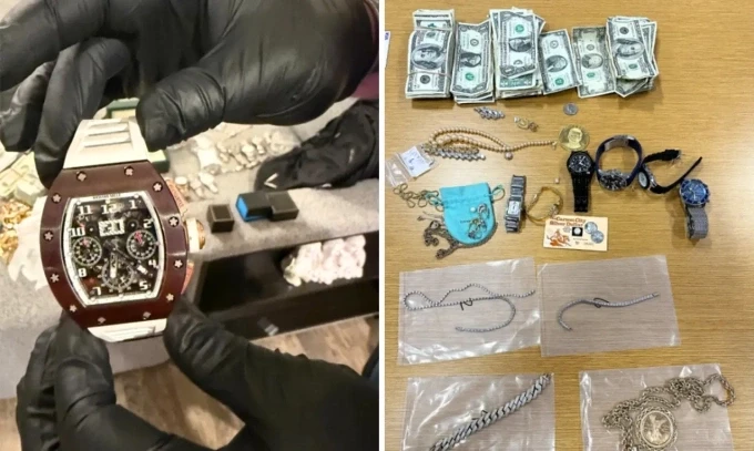 Tang vật trong vụ án. Ảnh:  Ventura County DA