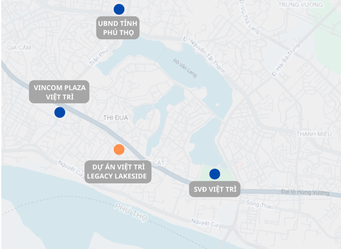 Vị trí dự án khu biệt thự cao cấp của Tasco tại Phú Thọ. Ảnh: Anh Tú