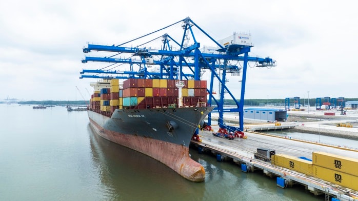 Hình ảnh cảng Phước An đón chuyến tàu đầu tiên của hãng tàu lớn nhất thế giới- Ảnh 5.