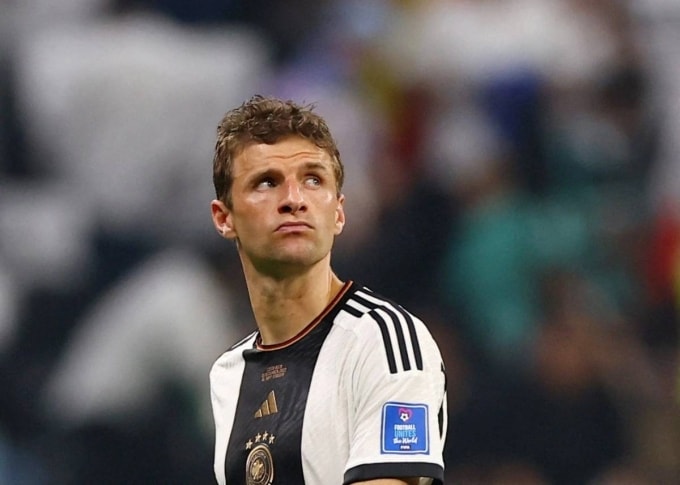 Muller thất vọng khi Đức bị loại ngay vòng bảng World Cup 2022. Ảnh: Reuters