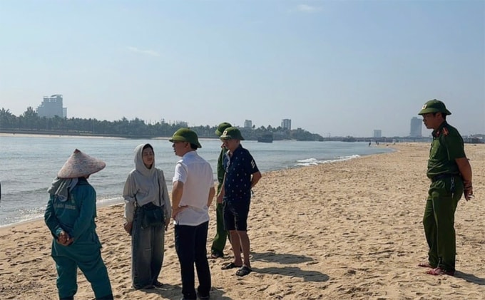 Bãi biển nơi nạn nhân gặp nạn. Ảnh: Anh Quân