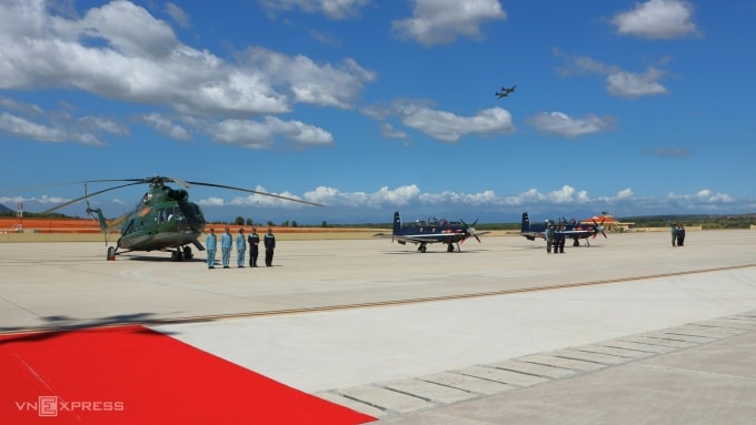 Sân bay Phan Thiết trong ngày khánh thành hạng mục quân sự, hôm 19/12/2025. Ảnh: Việt Quốc