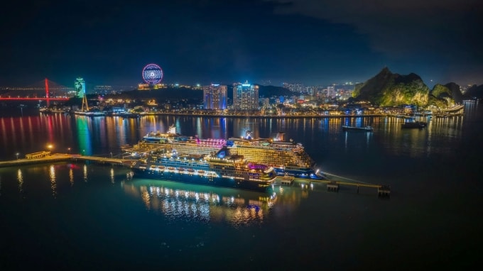 Cảng tàu khách quốc tế Hạ Long đón nhiều siêu du thuyền quốc tế. Ảnh: Ánh Dương