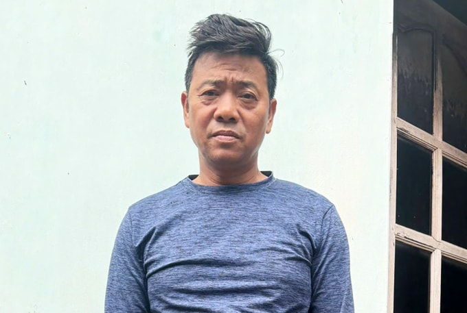 Nguyễn Phong khi ra đầu thú. Ảnh: Công an cung cấp