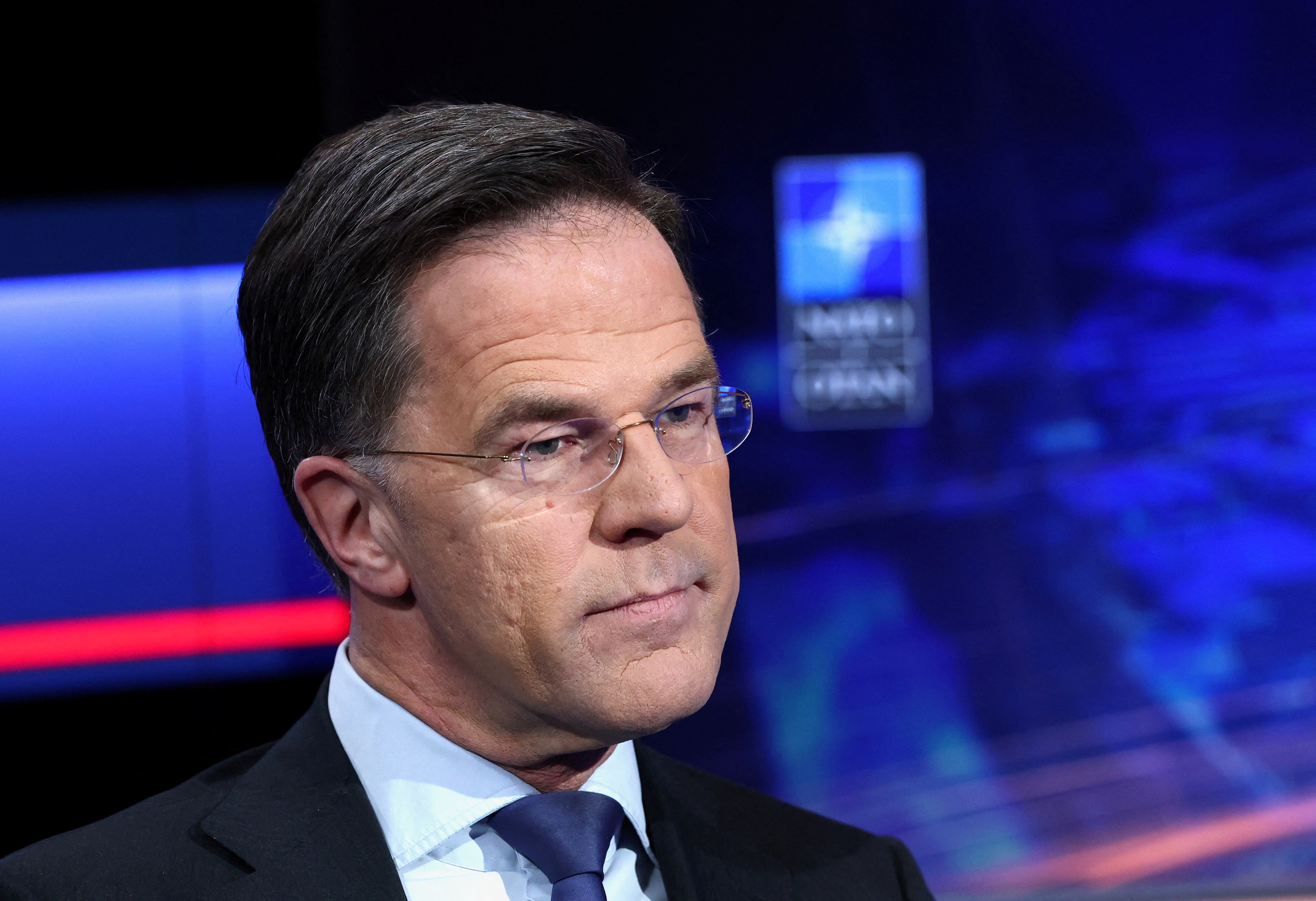 Tổng thư ký NATO Mark Rutte trong cuộc phỏng vấn với hãng tin Reuters, ở Brussels, Bỉ, ngày 5/3/2026. (Ảnh: REUTERS/Yves Herman)