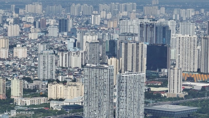 Một dãy tòa chung cư tại trung tâm Hà Nội. Ảnh: Ngọc Thành