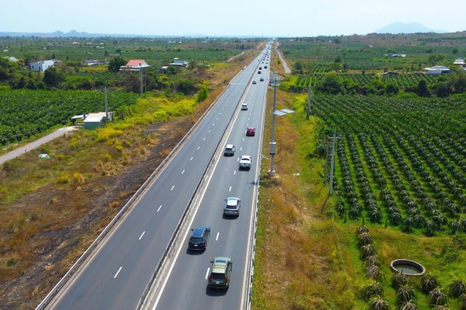 Cao tốc Vĩnh Hảo - Phan Thiết đi qua tỉnh Lâm Đồng. Ảnh: Việt Quốc
