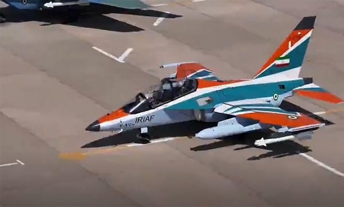 Máy bay Yak-130 của Iran trong ảnh công bố tháng 2/2025. Ảnh: Tasnim
