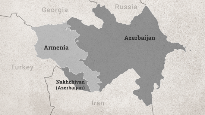 Vị trí Nakhchivan. Đồ họa: Gzero