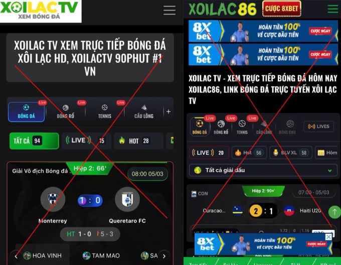 Hệ thống Xôi Lạc TV. Ảnh: Công an cung cấp