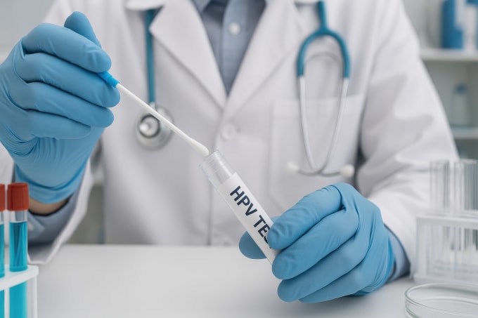 Tiêm đủ các mũi vaccine HPV vẫn cần tầm soát định kỳ để sớm phát hiện bệnh. Ảnh: Vecteezy