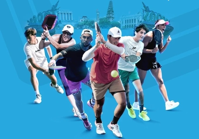 Ben Johns (đỏ) cùng dàn sao pickleball quốc tế sẽ dự PPA Asia Tour - Hanoi Cup 2026. Ảnh: PPA