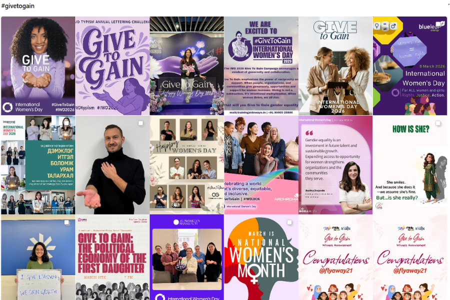 nhiều thông điệp tích cực được lan tỏa trên các nền tảng mạng xã hội thông qua hashtag #GiveToGain