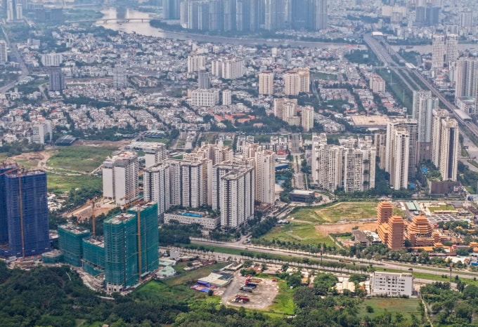 Bất động sản khu Đông TP HCM với các dự án chung cư, tháng 11/2025. Ảnh: Quỳnh Trần