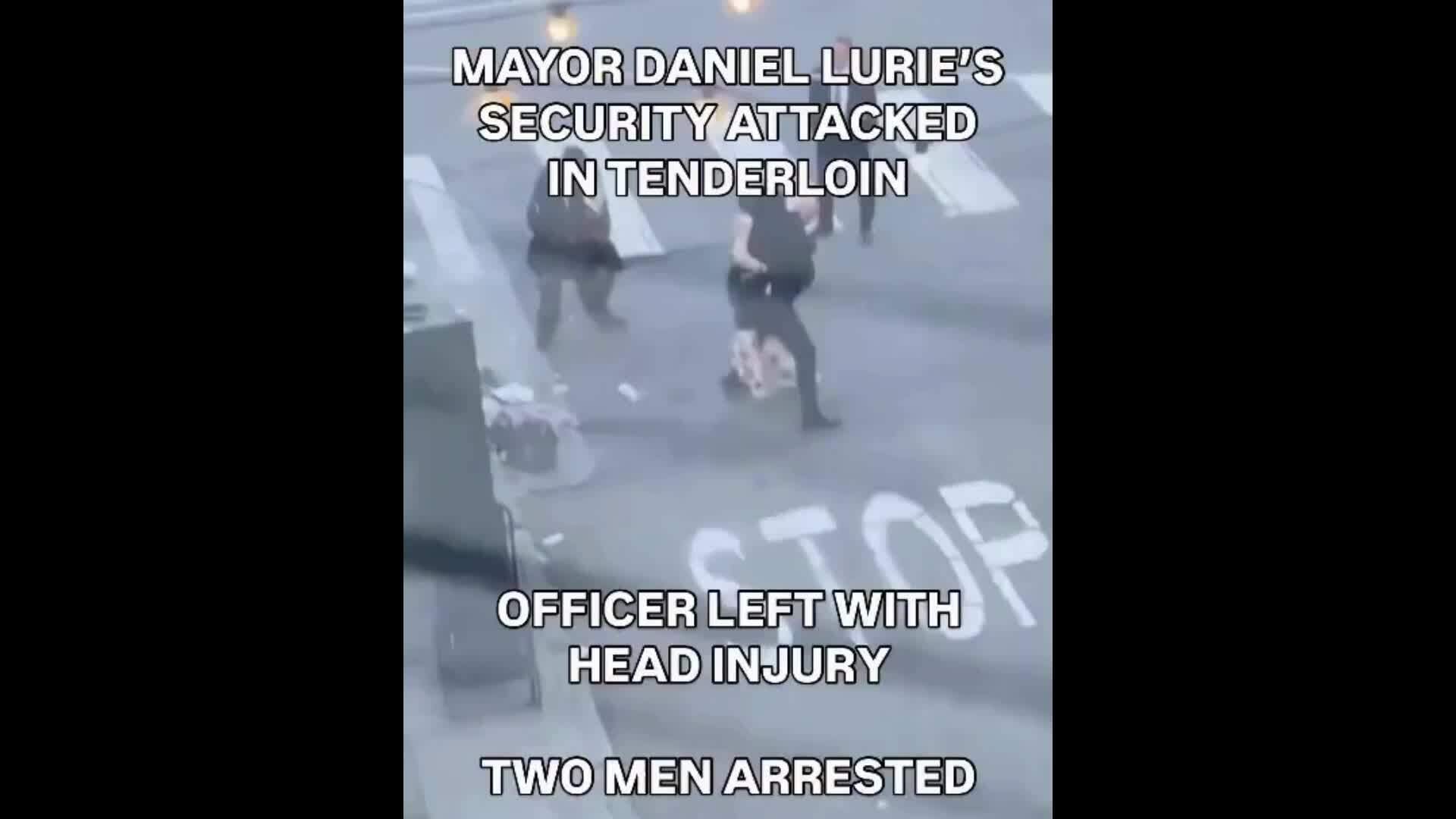 Cảnh sát bảo vệ thị trưởng San Francisco bị quật ngã trên phố