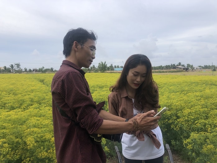 VIDEO: Du khách đổ xô ngắm những cánh đồng hoa “lạ” ở Cà Mau - Ảnh 19.