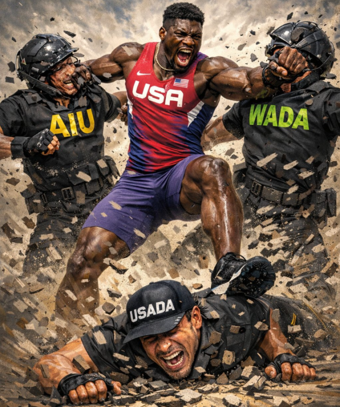 Fred Kerley phản ứng bằng bài đăng trên mạng xã hội X.