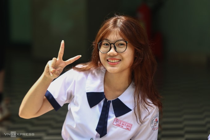 Thí sinh TP HCM thi tốt nghiệp THPT 2025. Ảnh: Quỳnh Trần