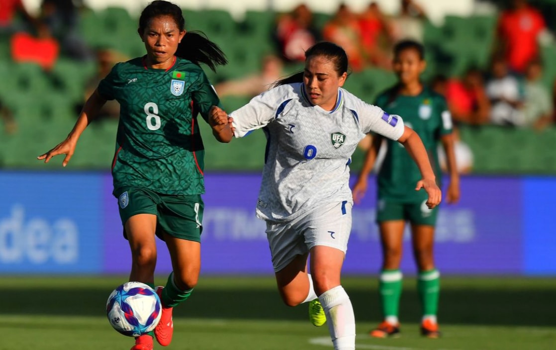 Uzbekistan 4-0 Bangladesh ở lượt cuối bảng B Cúp bóng đá nữ châu Á 2026. (Nguồn: AFC)