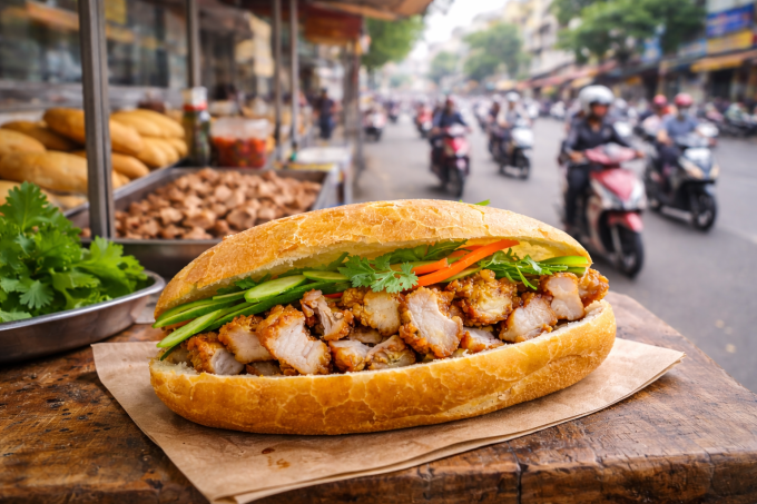 Bánh mì có thể gây ngộ độc nếu quy trình chế biến và bảo quản không đảm bảo. Ảnh được tạo bởi AI