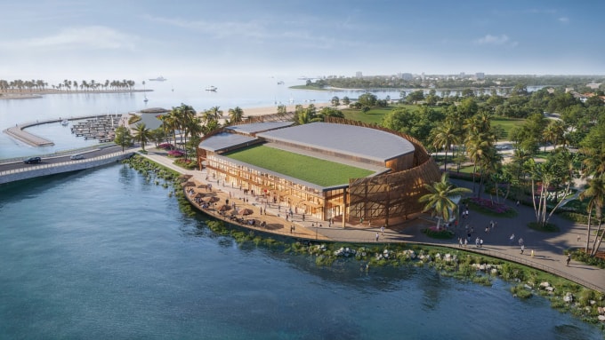 Phối cảnh nhà triển lãm cộng đồng, trung tâm trái tim của dự án Coastal Quảng Ngãi. Ảnh: Coastal Quảng Ngãi