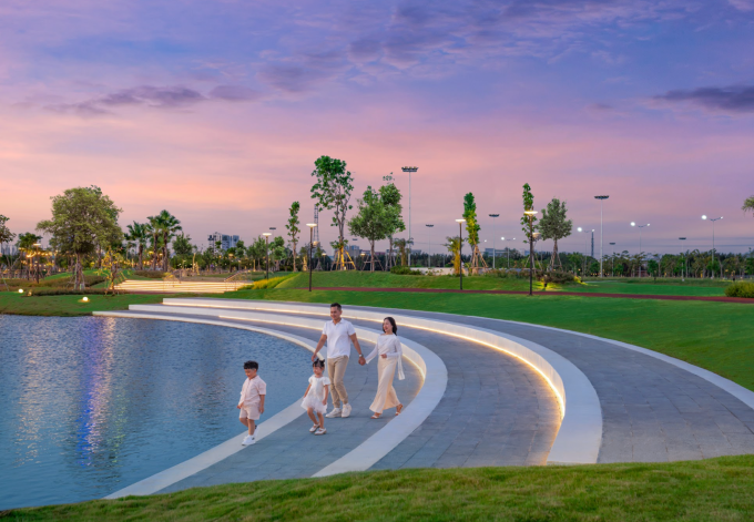 Mảng xanh chiếm 25% diện tích khu đô thị. Ảnh: Masterise Homes