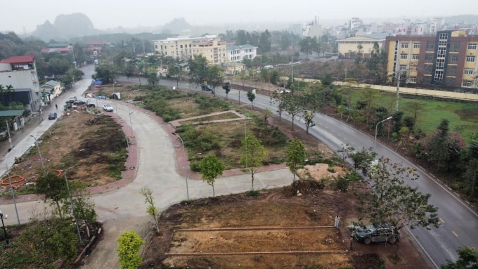 Khu đất đấu giá ĐG06 xã Quốc Oai. Ảnh: NVCC