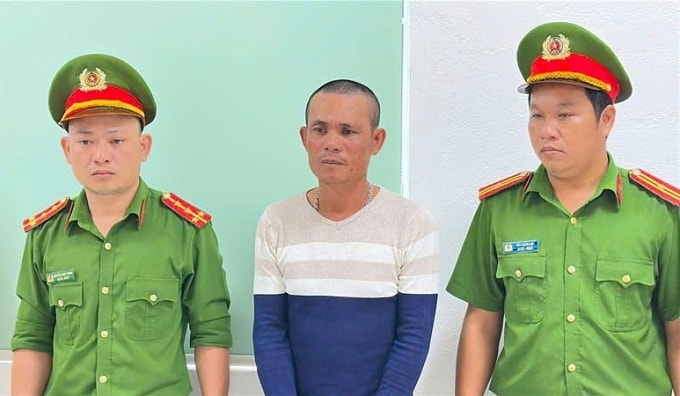 Phạm Hồng Duy tại cơ quan điều tra. Ảnh: Công an Đăk Lăk