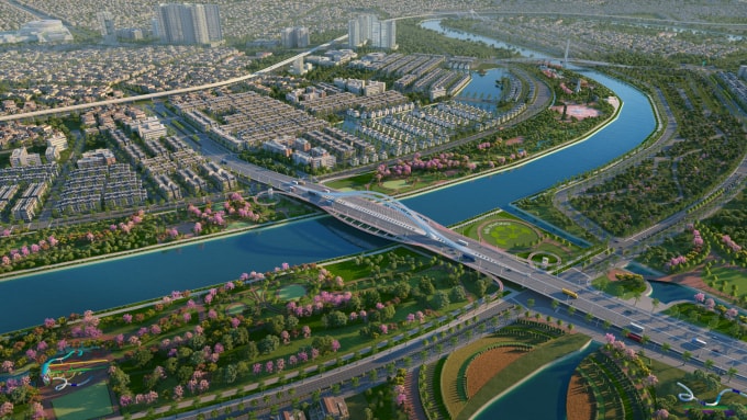 Phương án thiết kế cầu Rào 3 đã được TP Hải Phòng phê duyệt. Ảnh: CĐT