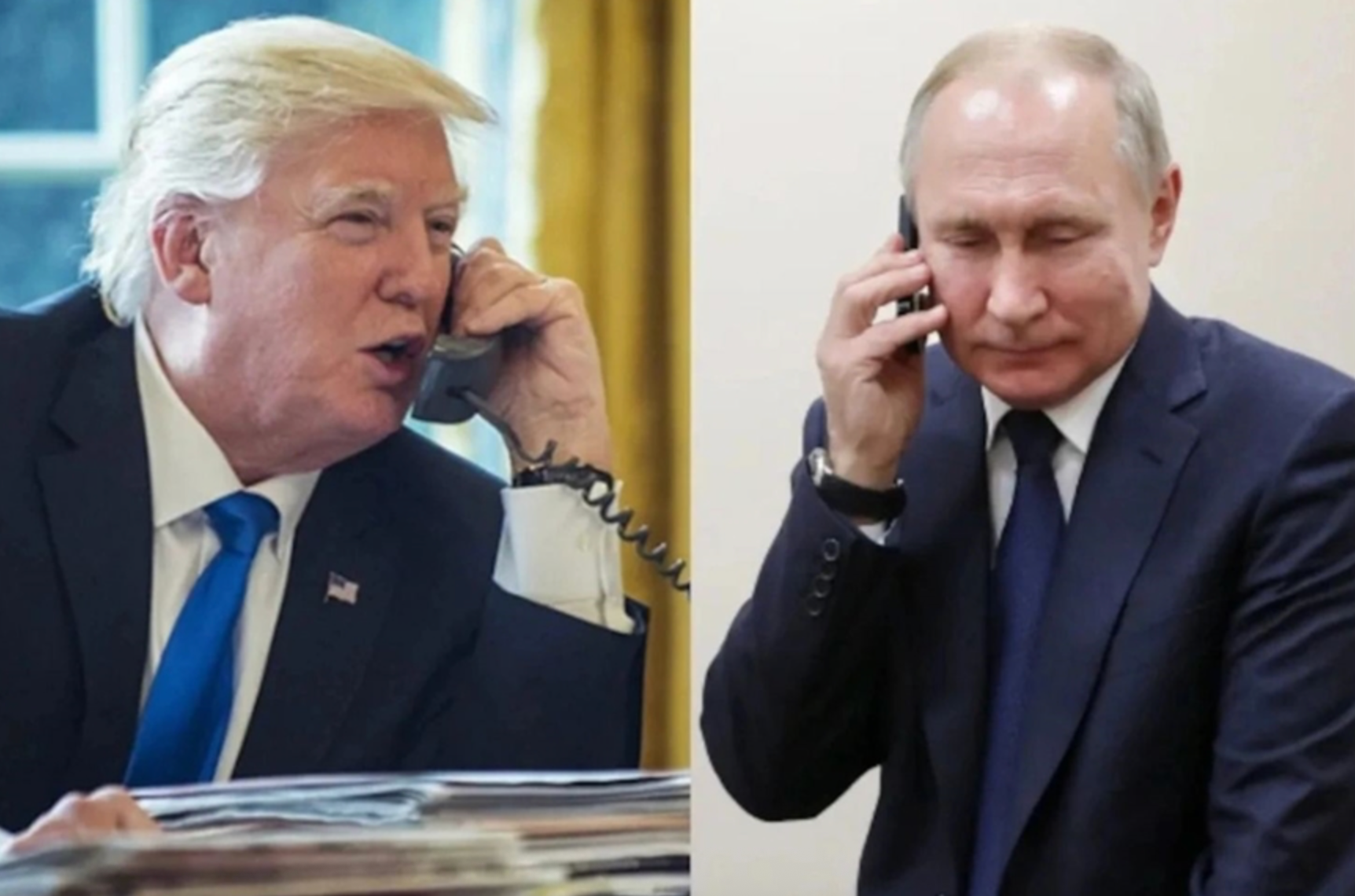Tổng thống Mỹ Donald Trump và Tổng thống Nga Vladimir Putin. (Ảnh: NDTV)