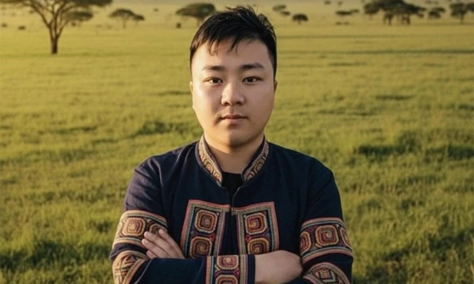 Tác giả Lâu Văn Mua. Ảnh: Hội Nhà văn Việt Nam